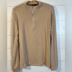 BOO HOO MAN TAN SWEATER SZ L